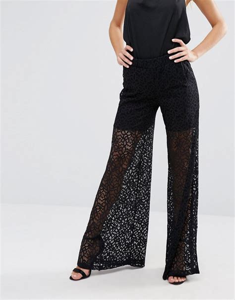 mango lace pants|More.